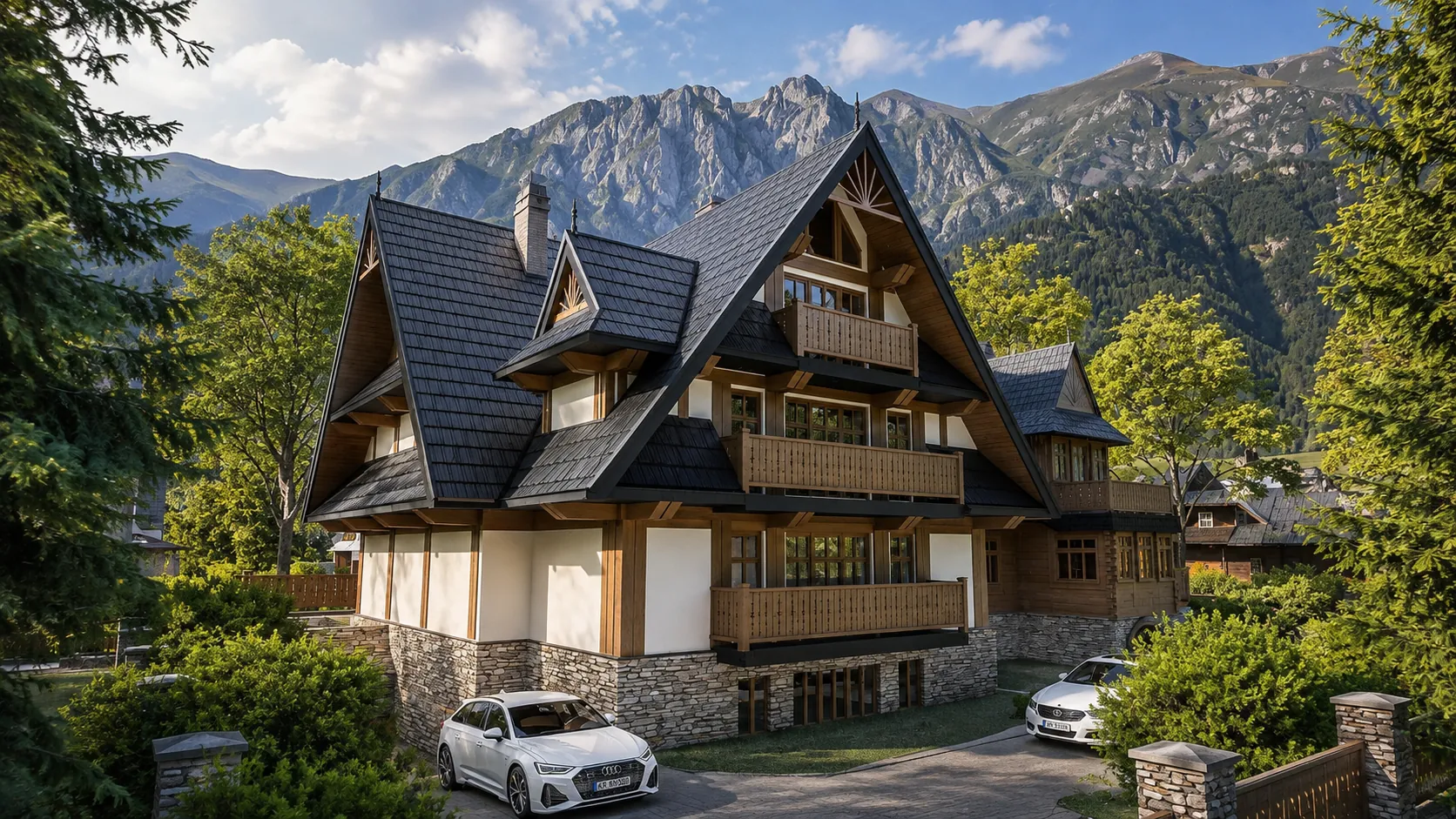 Panoramiczny widok Villa Montana